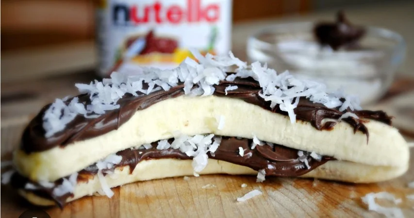 banana with nutella
