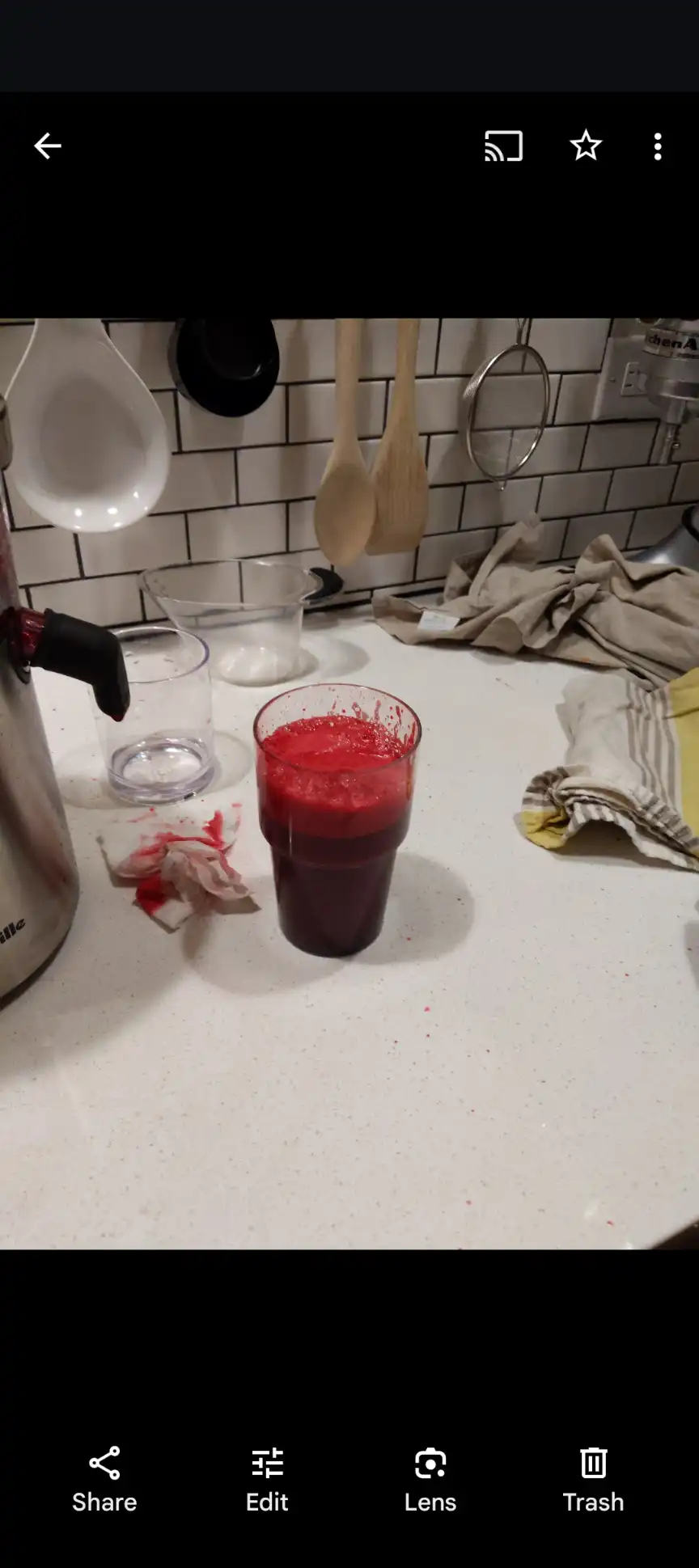 beet juice