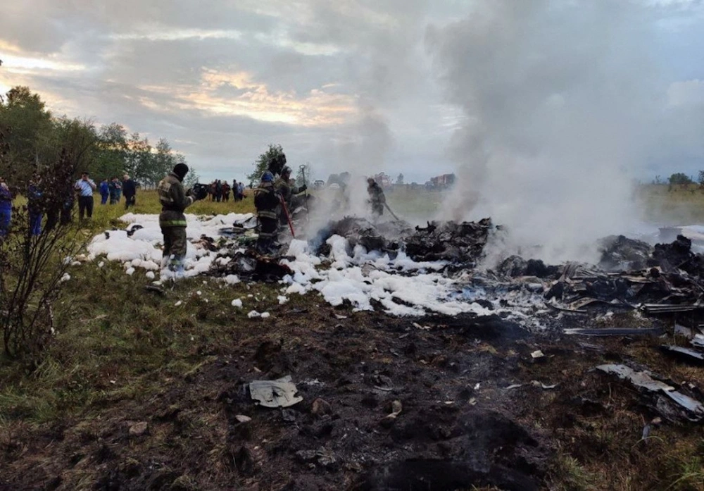Yevgeny Prigozhin plane crash site