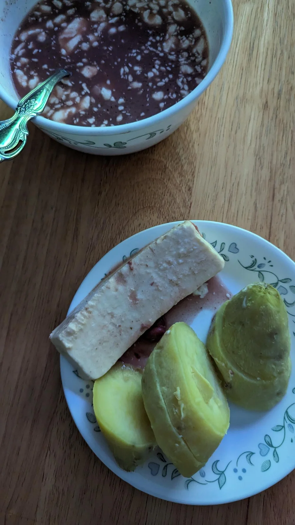 bean soup and malanga