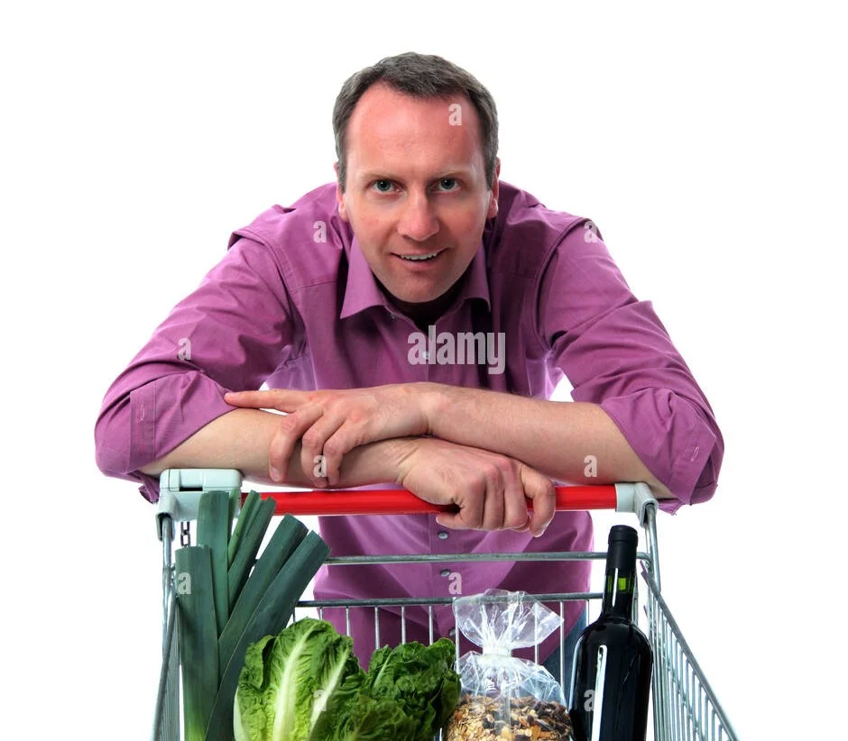 shopping cart leaning