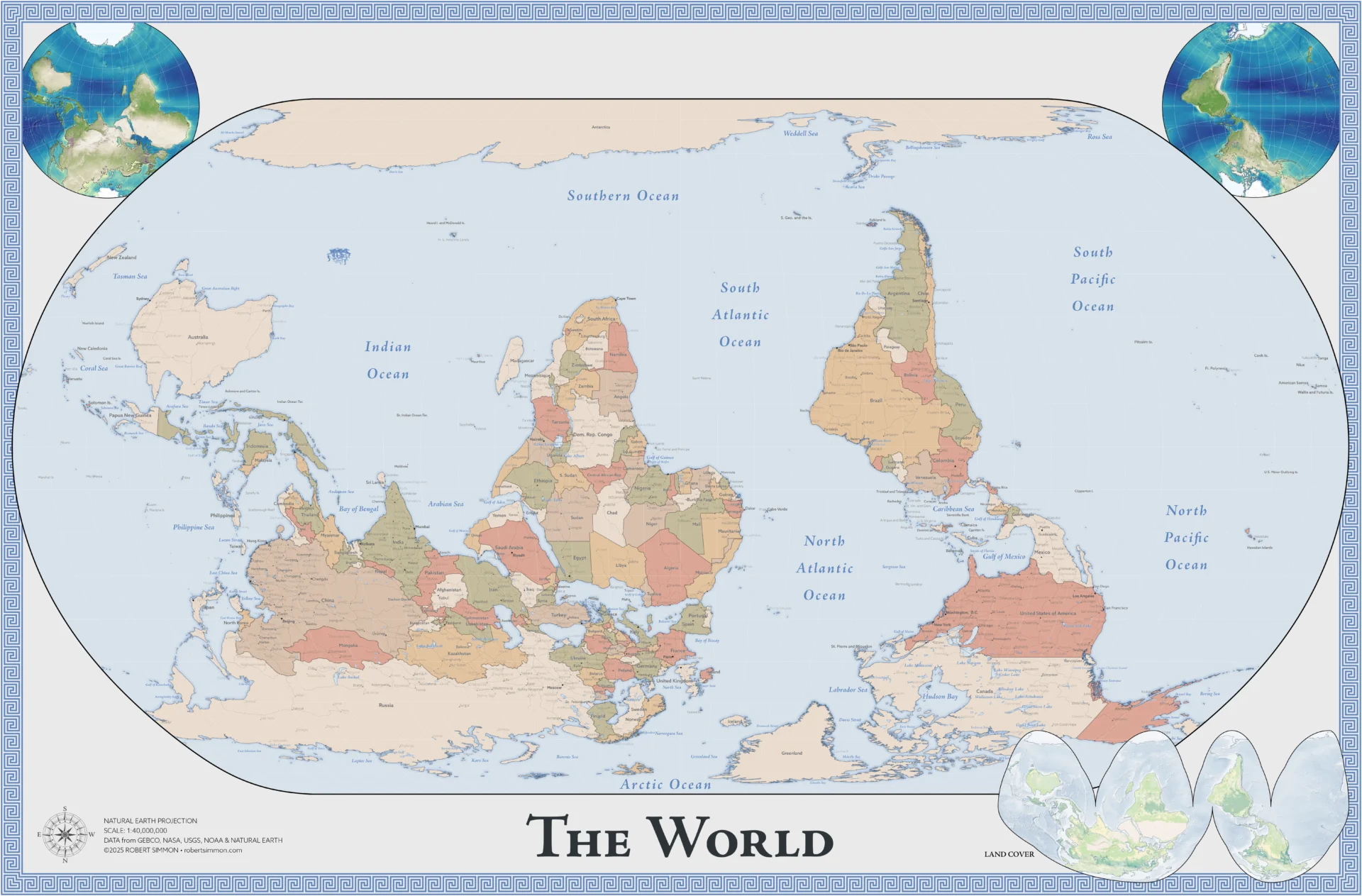 simmon south up map full