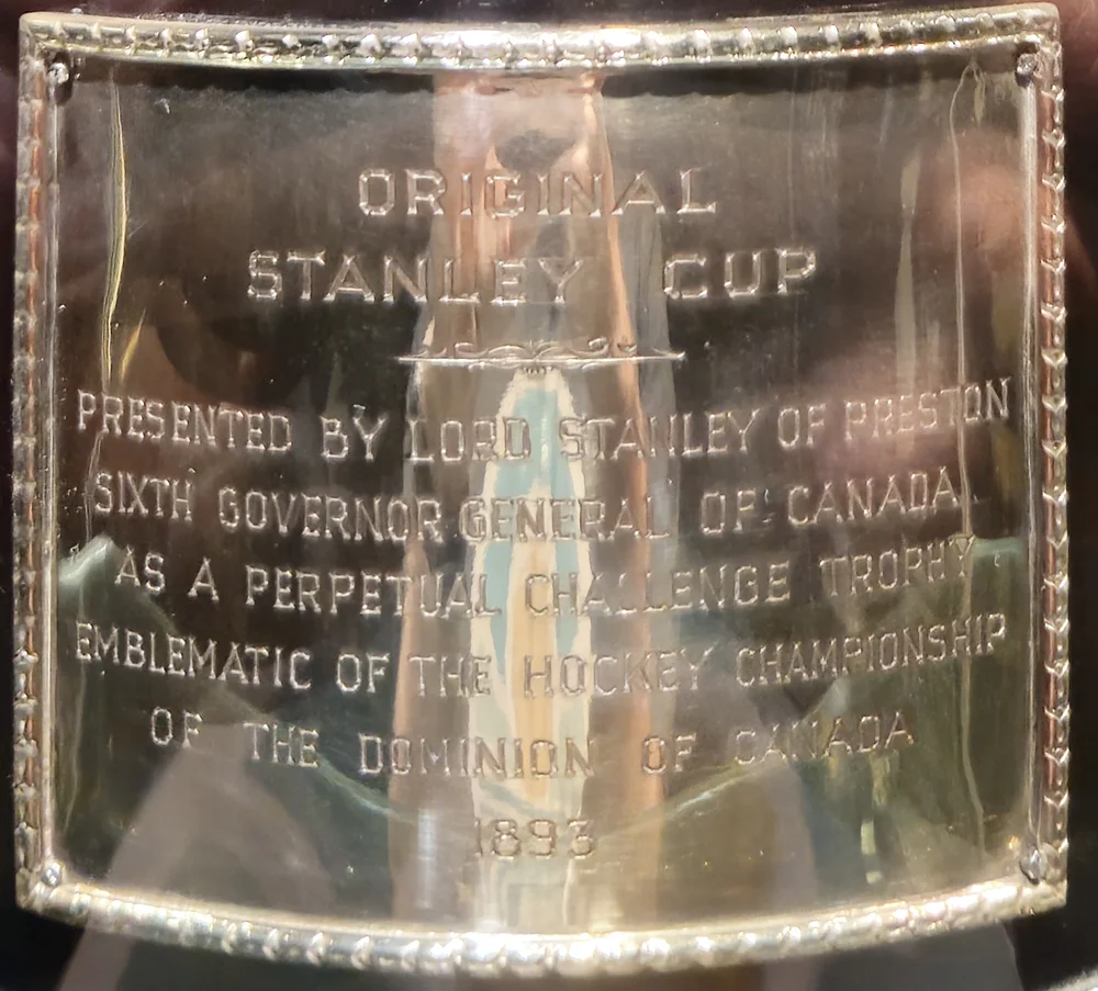 the original stanley cup placque