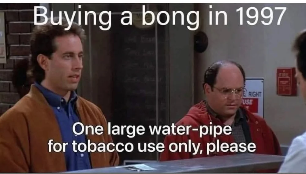 buying a bong in 1997