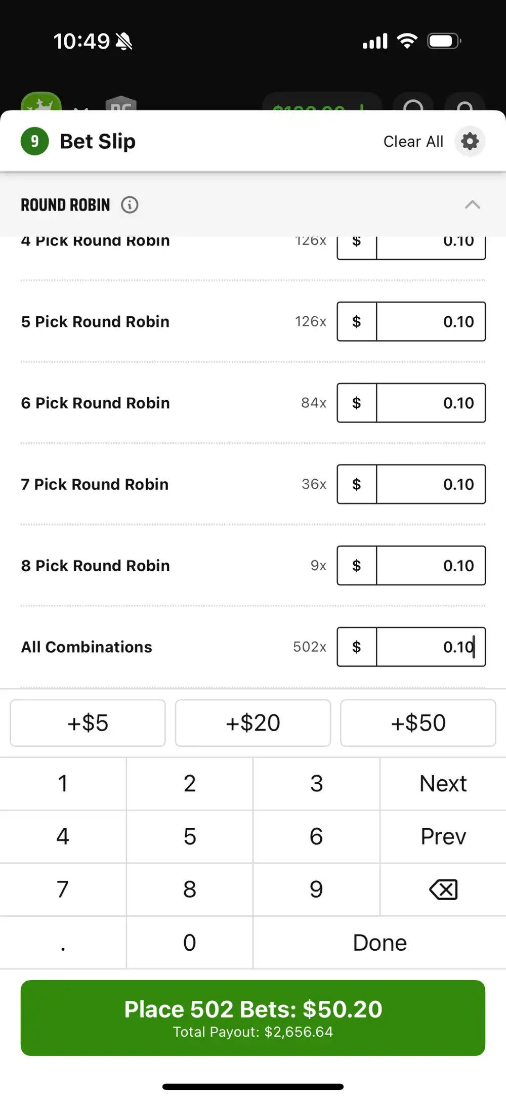 goliath round robin