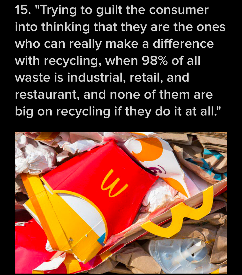 mcdonalds doesnt recycle