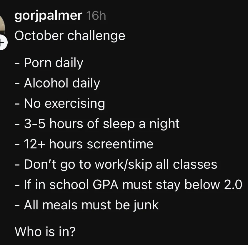 october alcohol challange