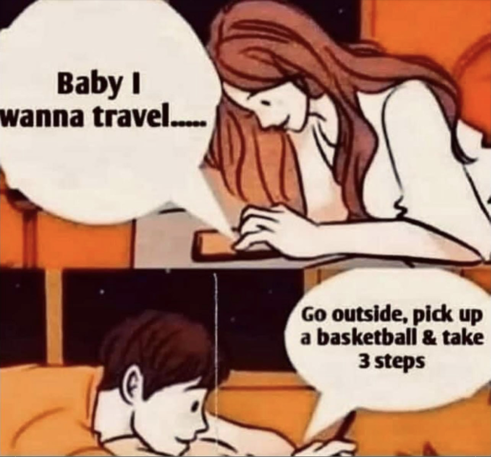 travel with basketball