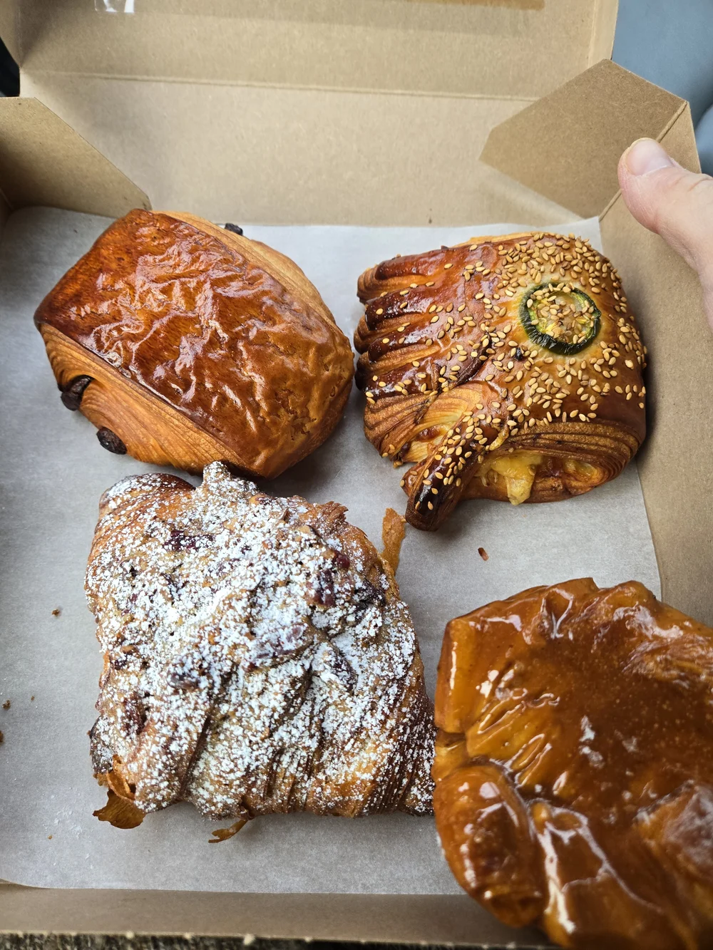 country ham cheddar and jalepeno croissant