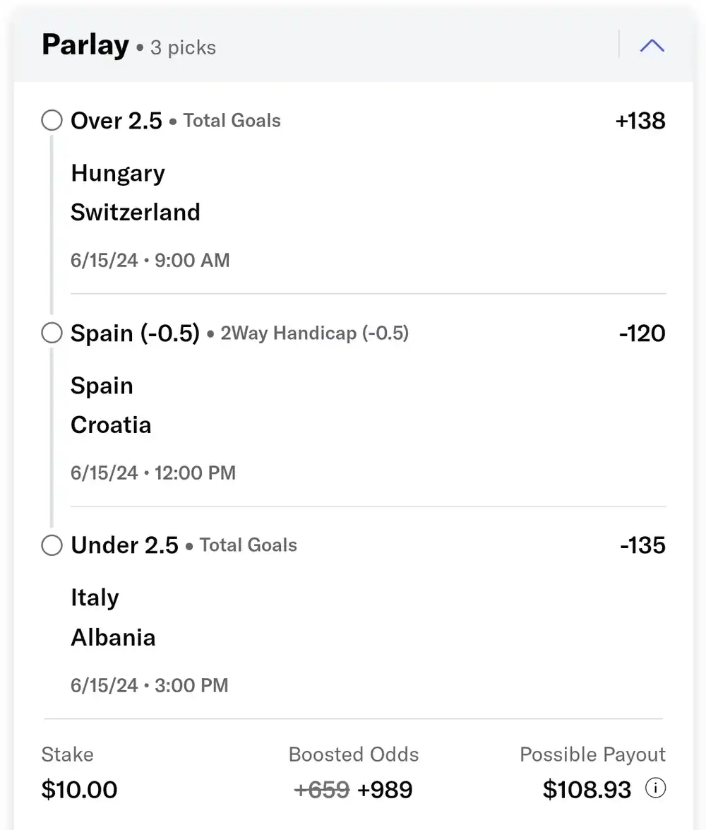 euro day two parlay