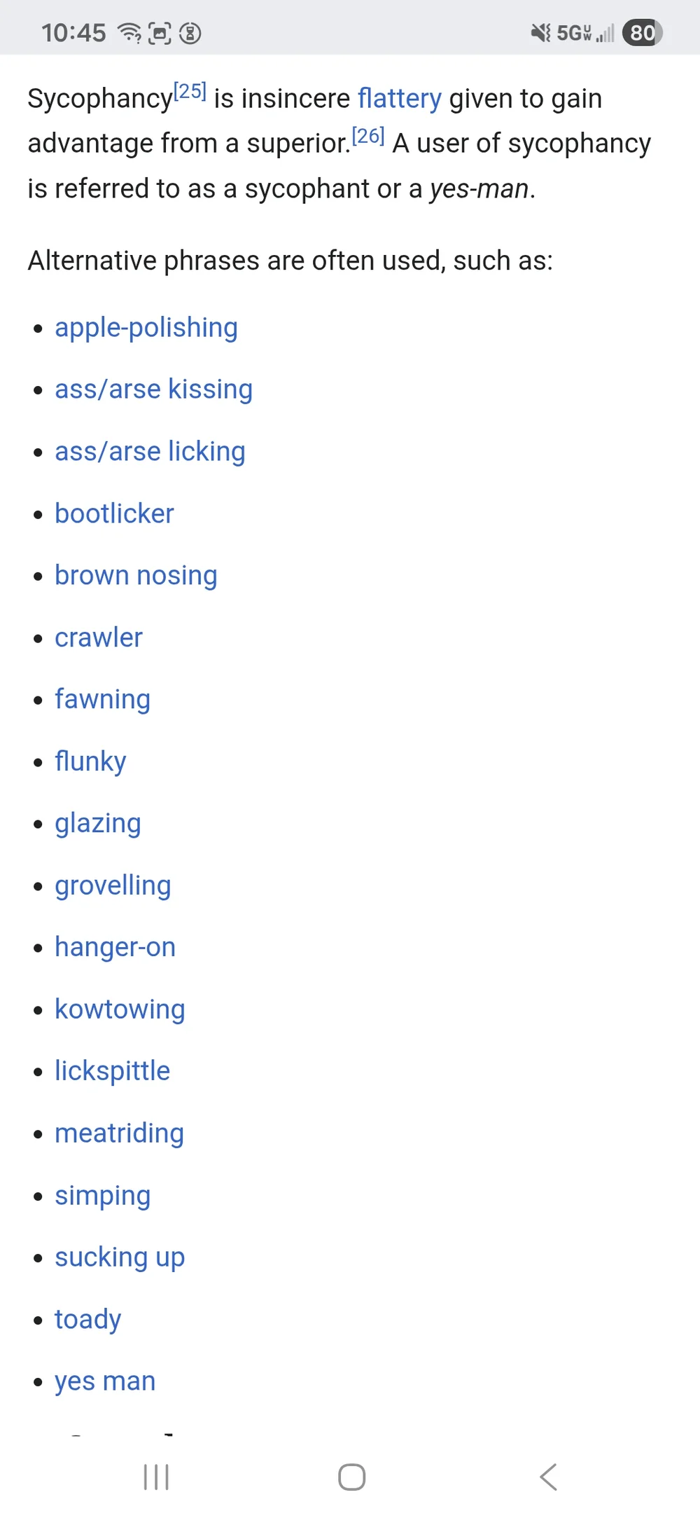 sycophancy