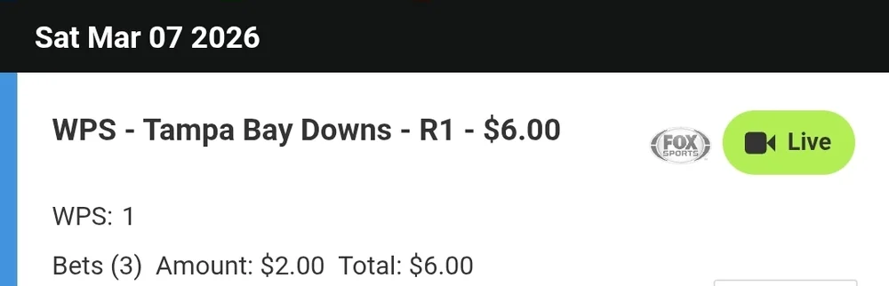 tampa bay downs r1 2026