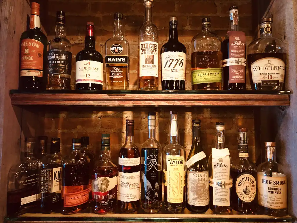 Bourbon and Rye selection