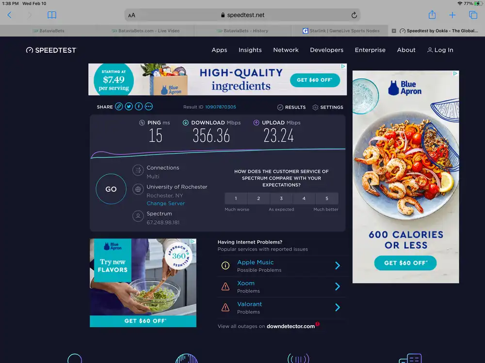 casper speed test