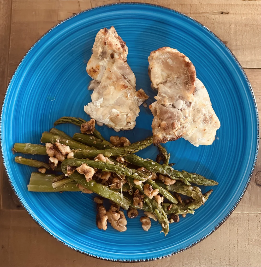 chicken thighs in italian and garlic seasoning