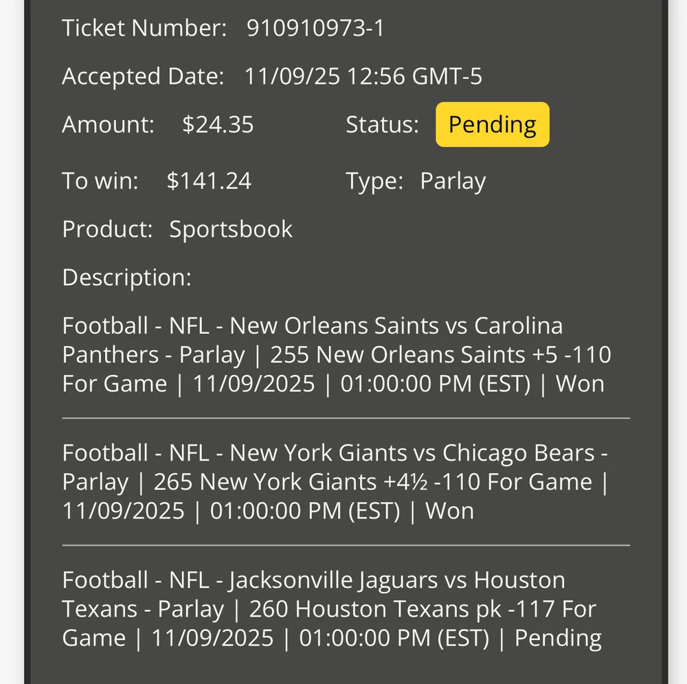 horse rebate money got me a winning 3 teamer
