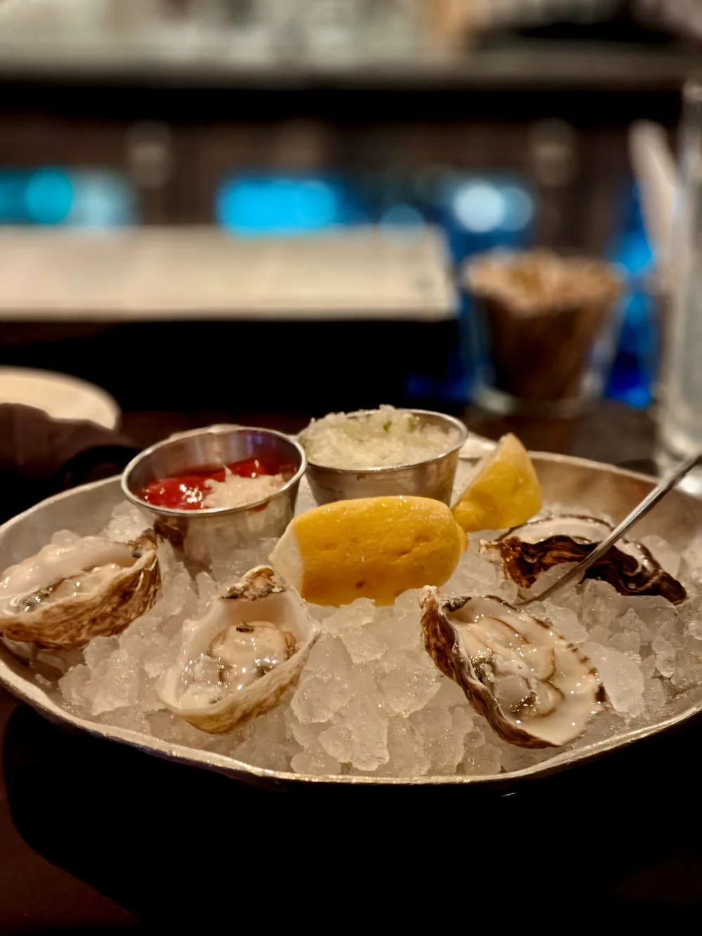 4 oysters