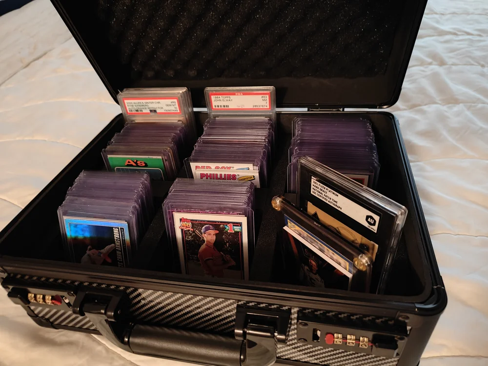 baseball cards briefcase