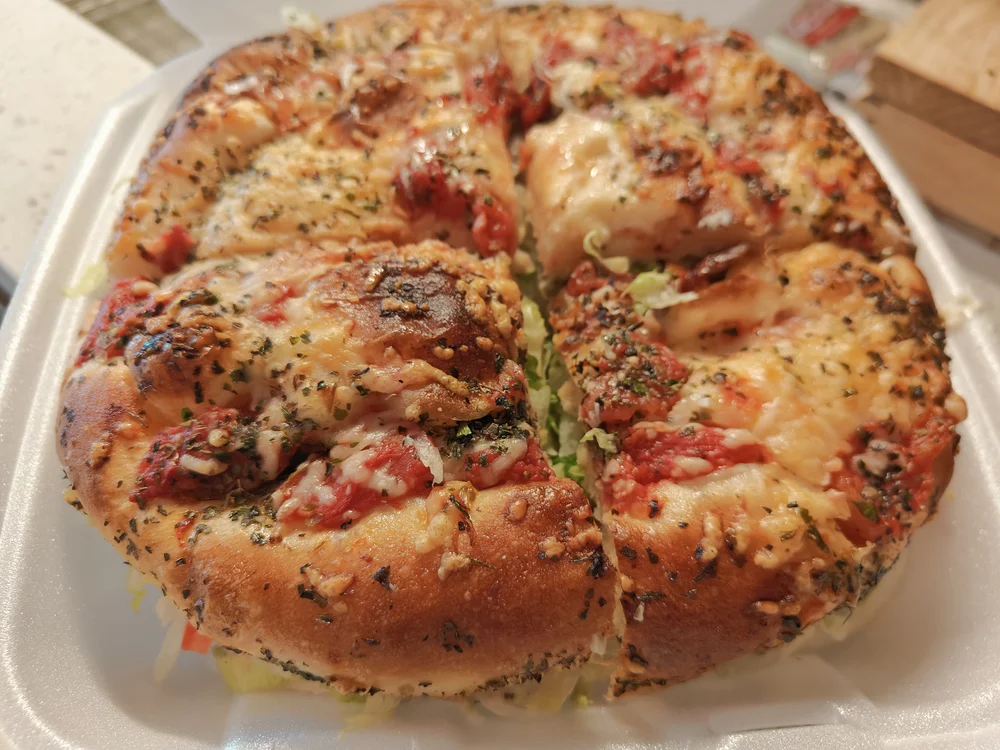 chicken salad on fresh focaccia