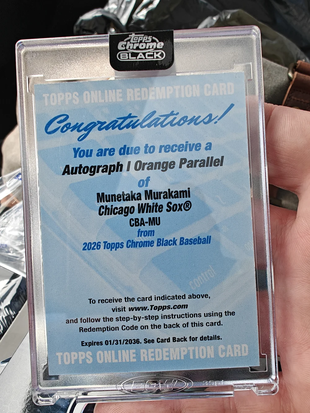 murakami autograph card