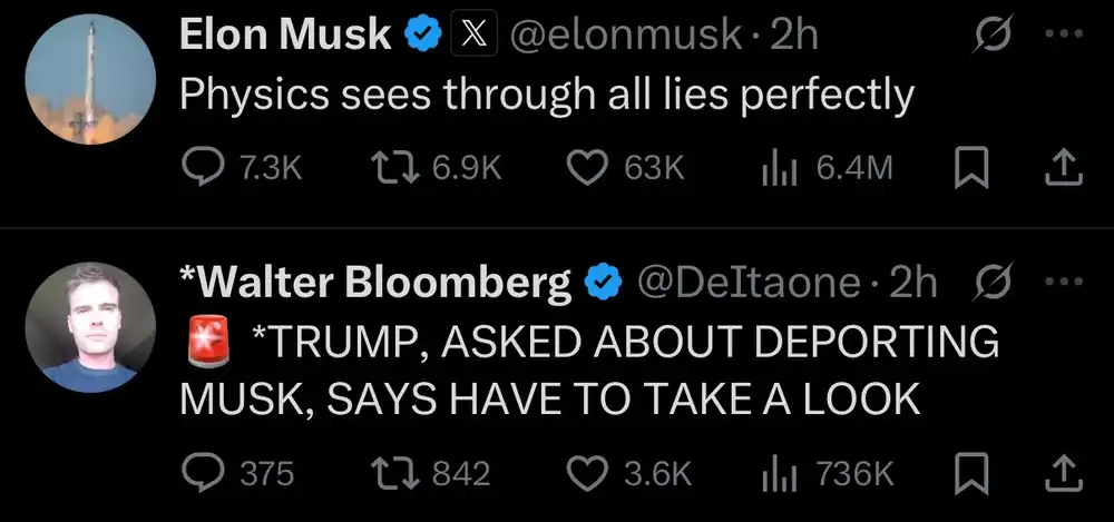 physics sees through all lies perfectly