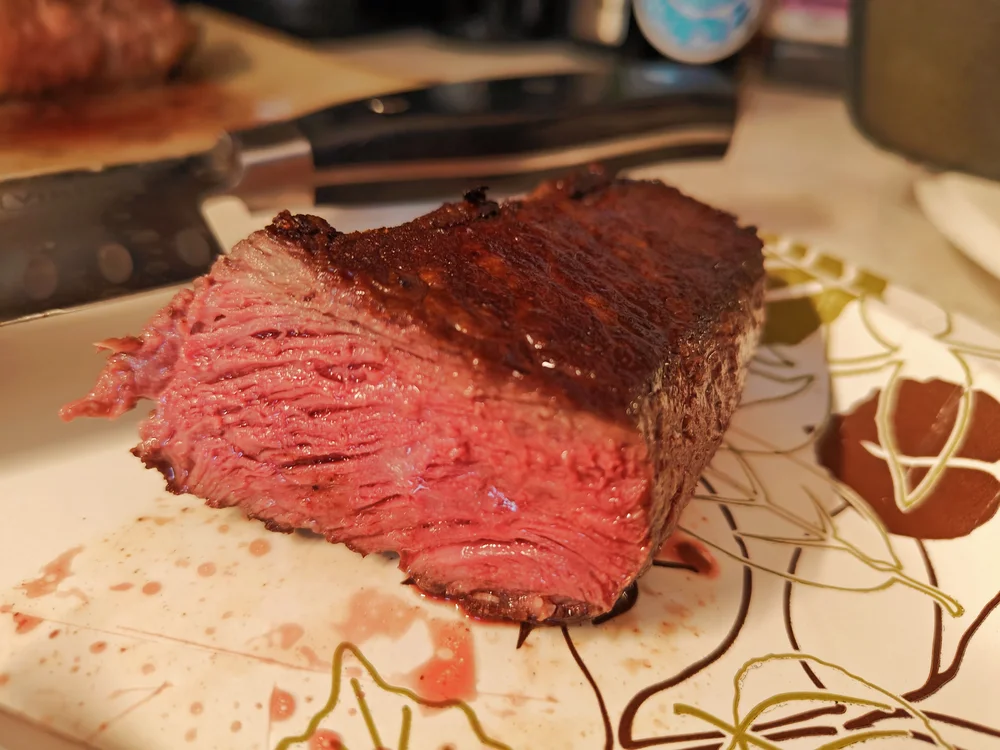 picanha steaks eating