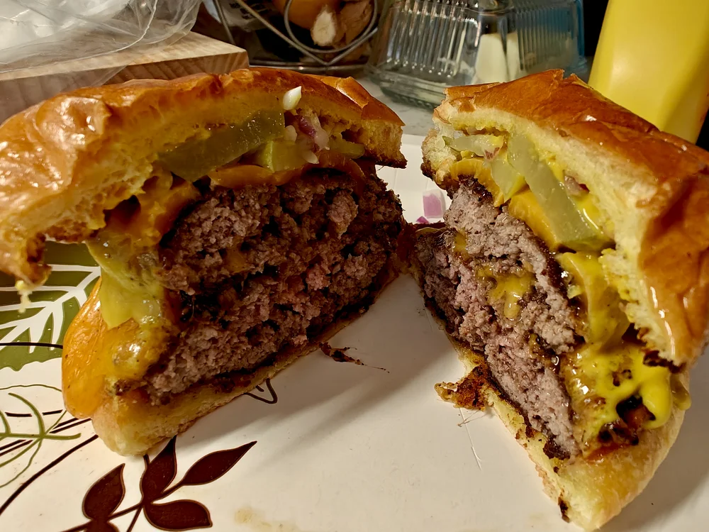 pickle mustard red onion brioche