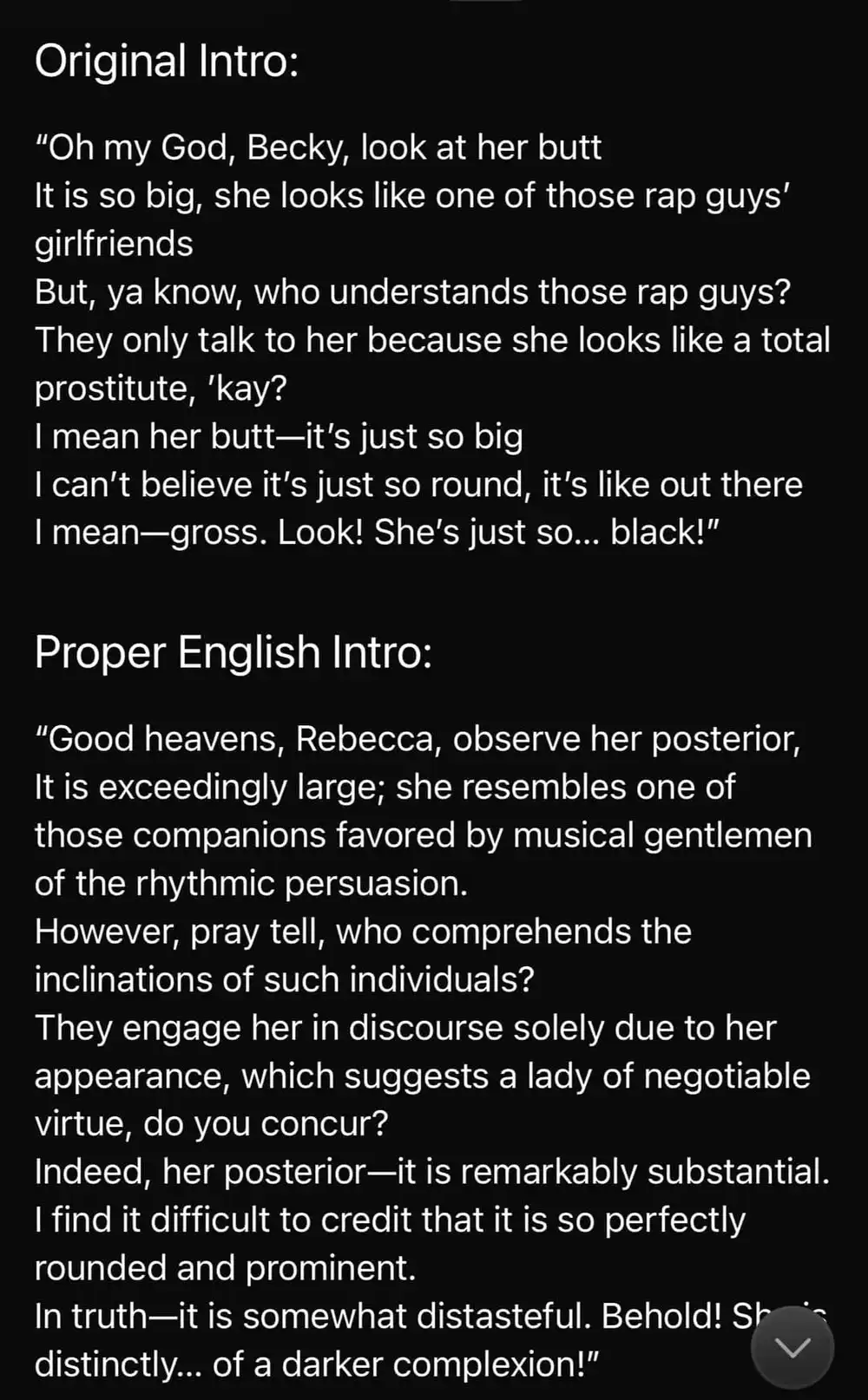 sir mix alot baby got back ai translated