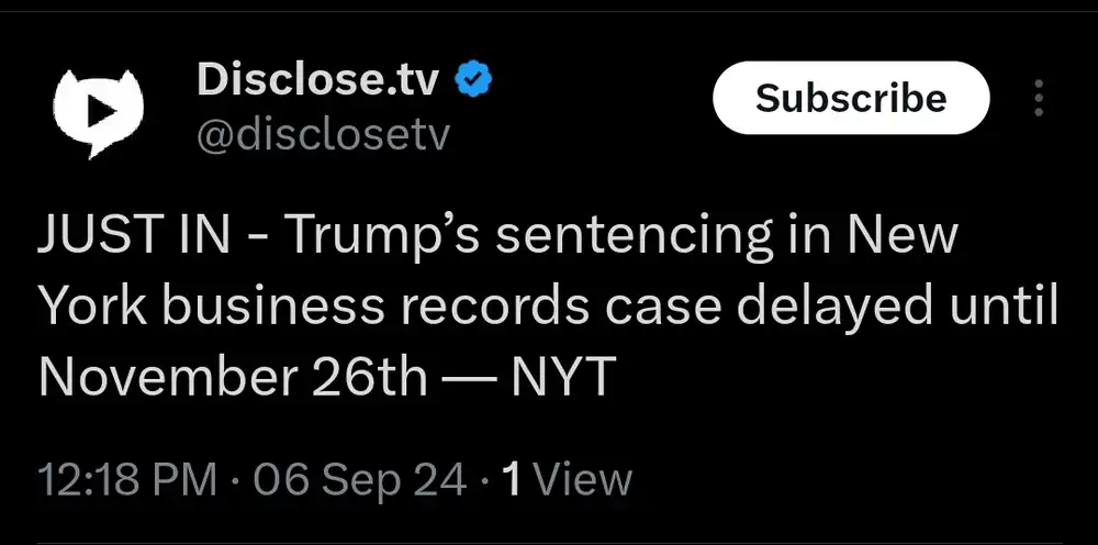 trump sentencing delayed