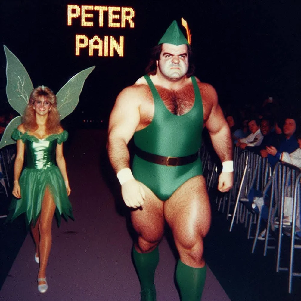 unused wwf character peter pain