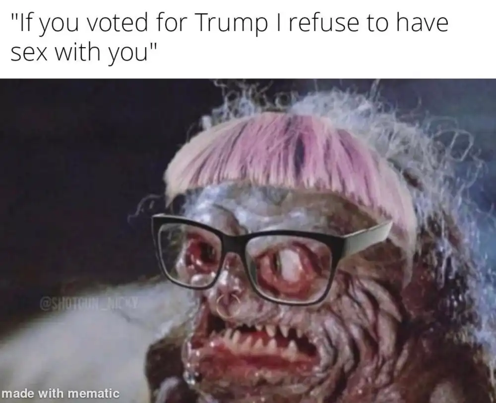 voted trump no sex