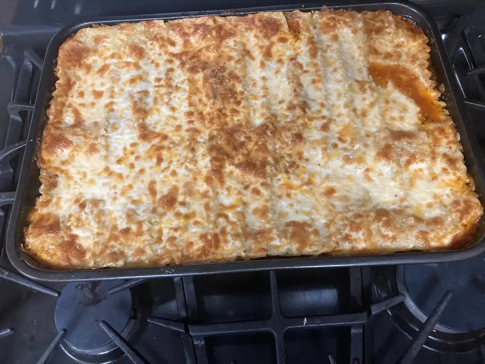 big old pan of lasagna