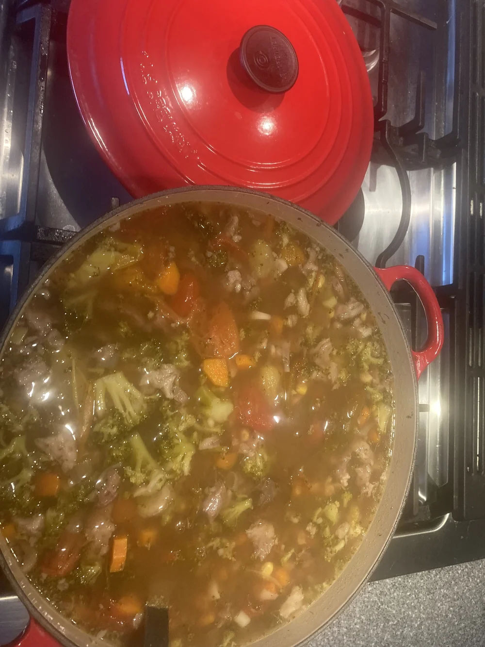 big old pot of soup