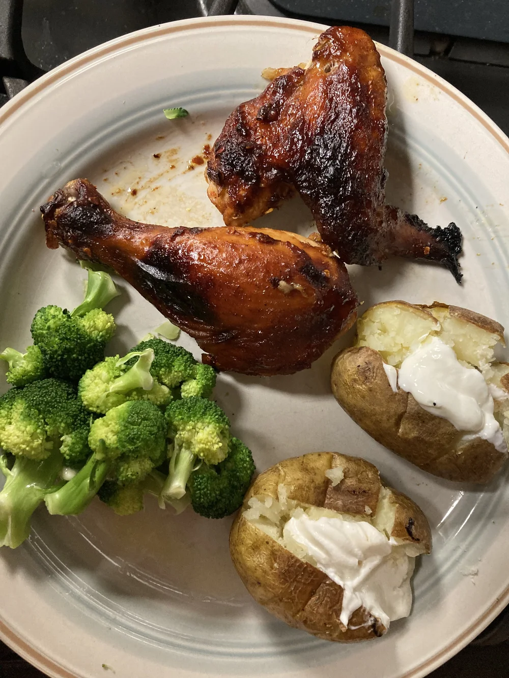 broiled chicken and potato