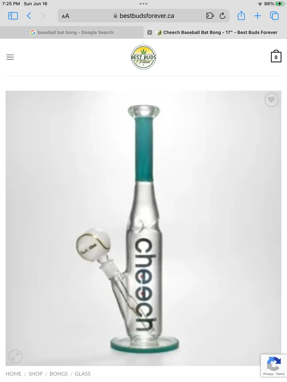 cheech baseball bat bong