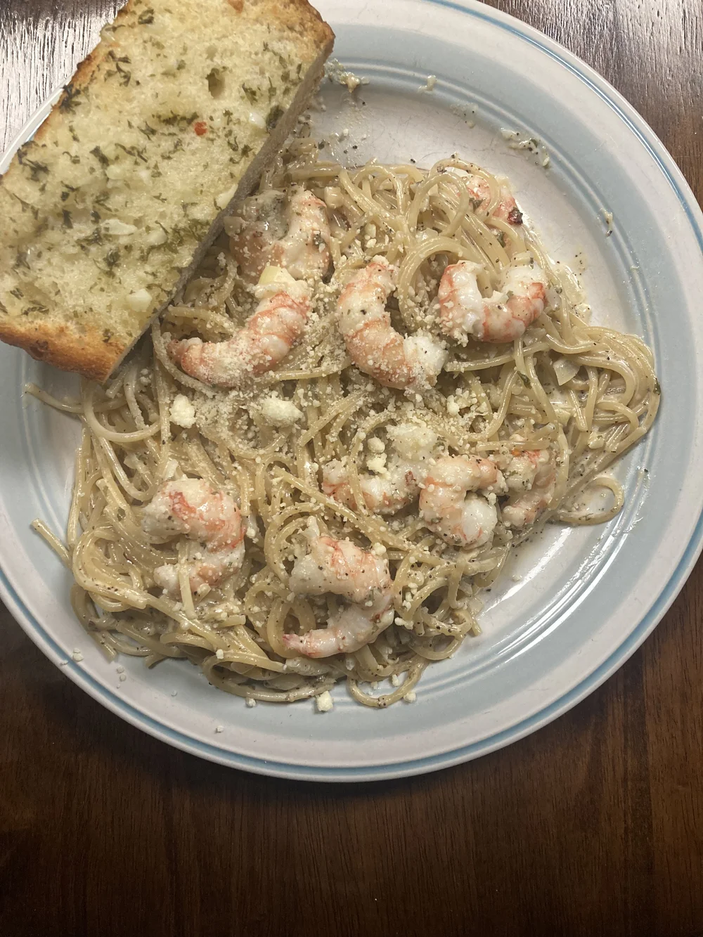 shrimps pasta