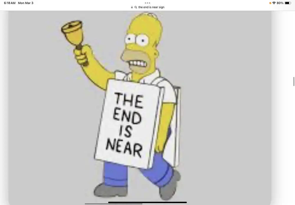 the end is near homer