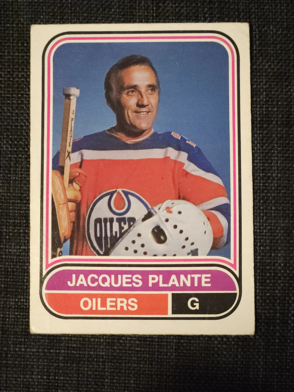 Jacques Plante Oilers WHA 1974 75