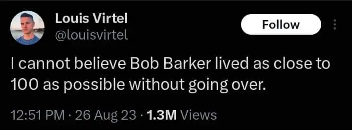 bob barker didnt go over