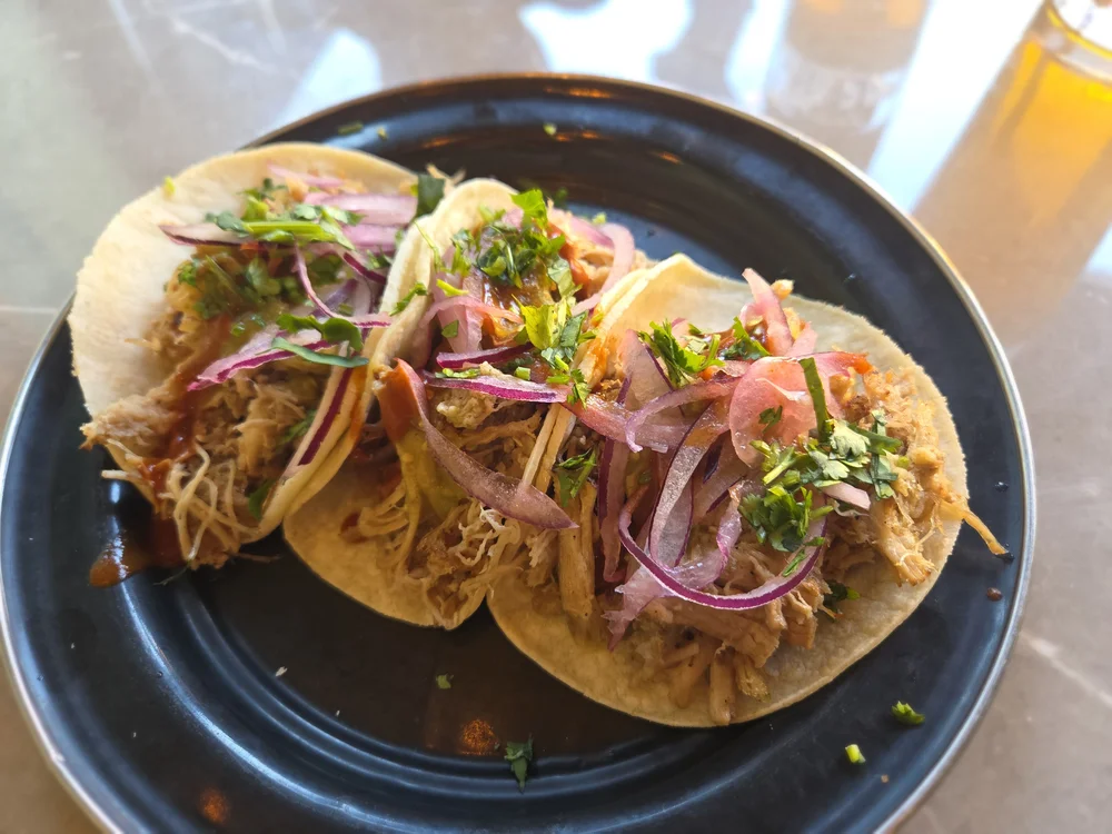 carnitas tacos from playa cabana cantina