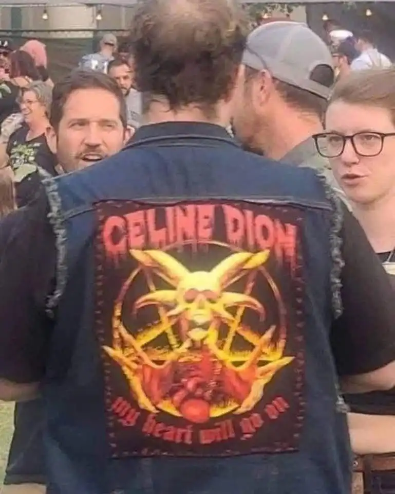 celine dion biker