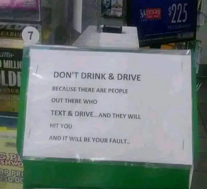 dont drink text drive