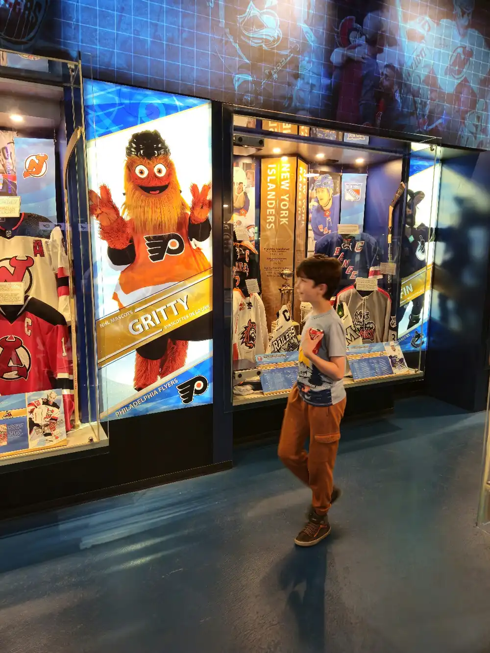 gritty's section at the nhl hall of fame