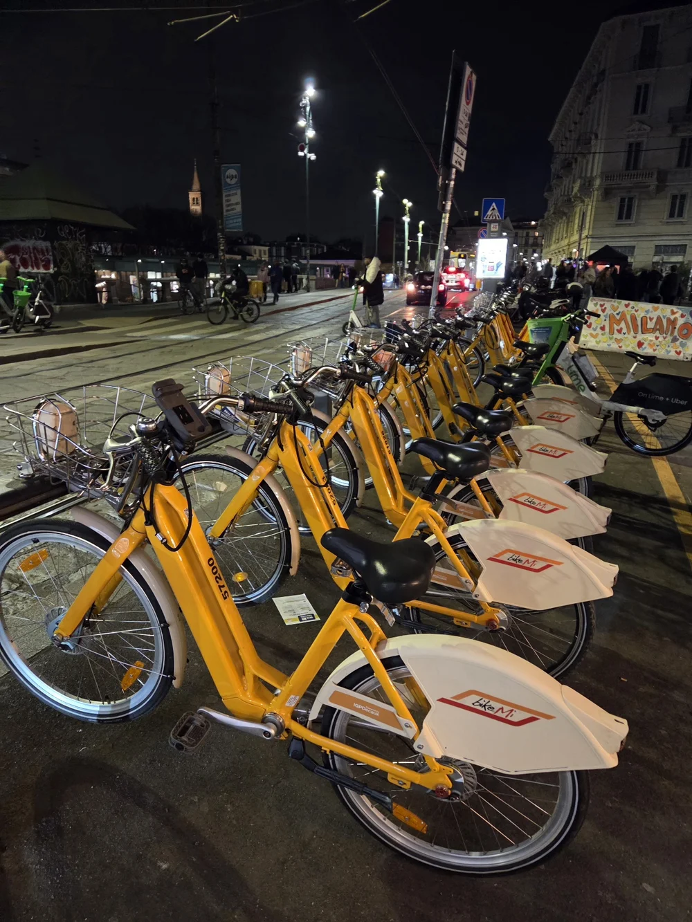 in milan even the bike shares are stylish