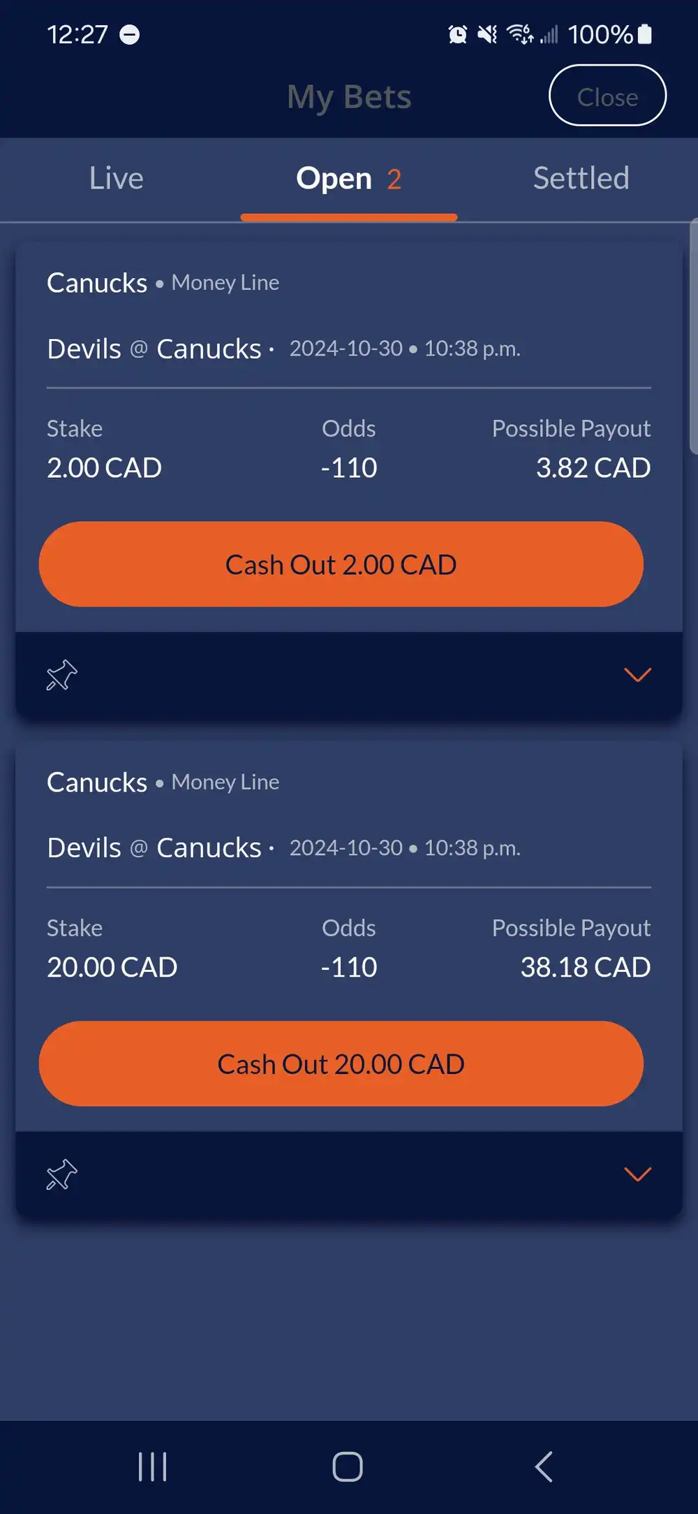 nhl bets 2024 10 30 wednesday 1