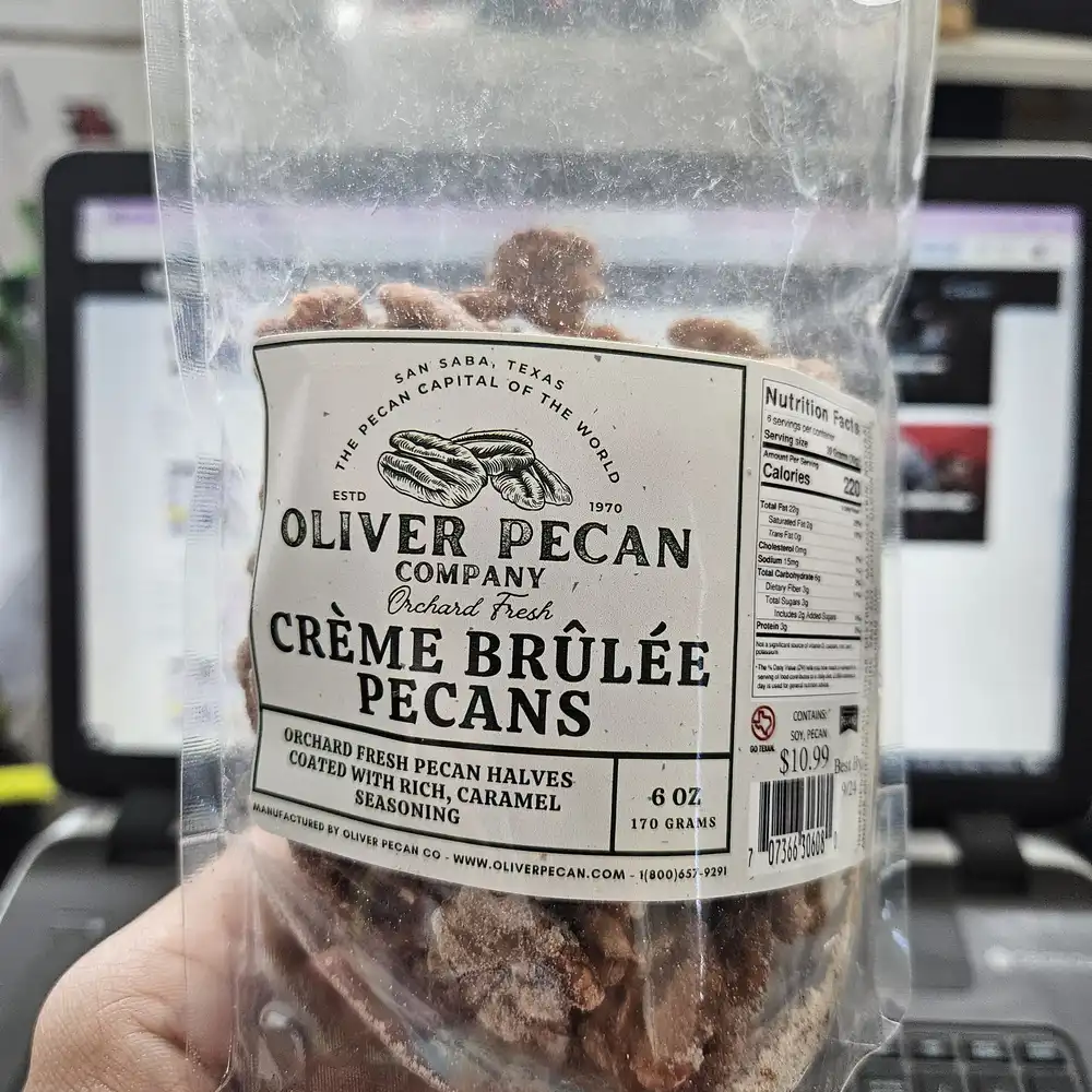 oliver pecan company Crême Brûlée Pecans