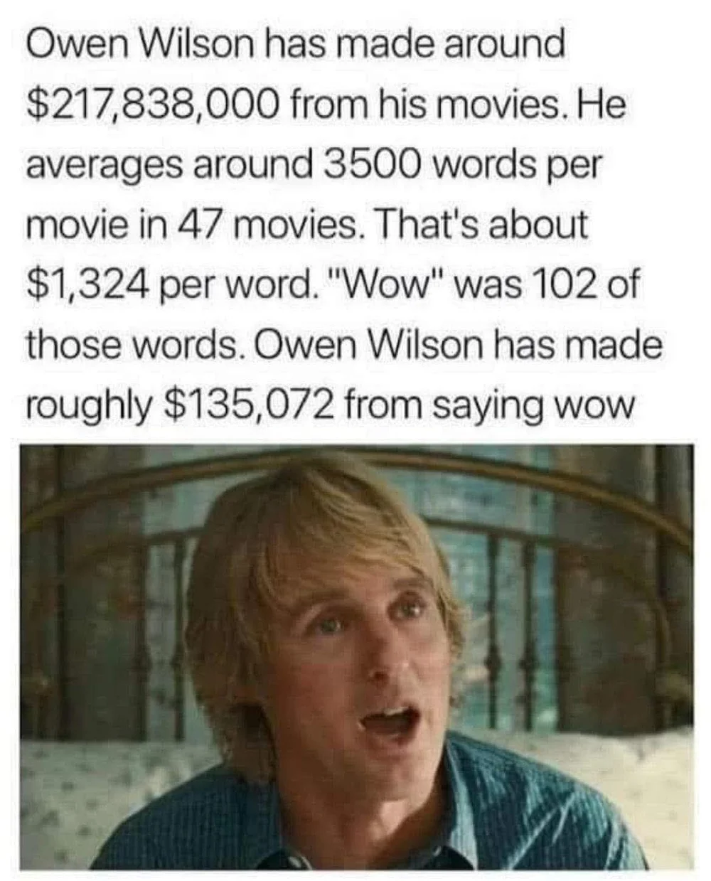 owen wilson wow