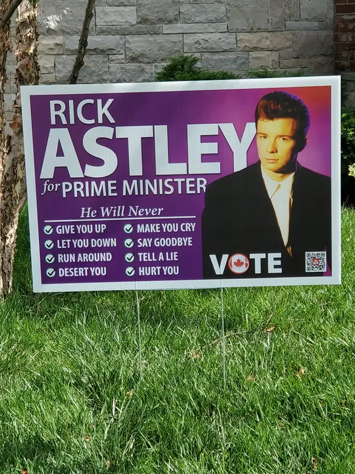 rick astley for prime minister