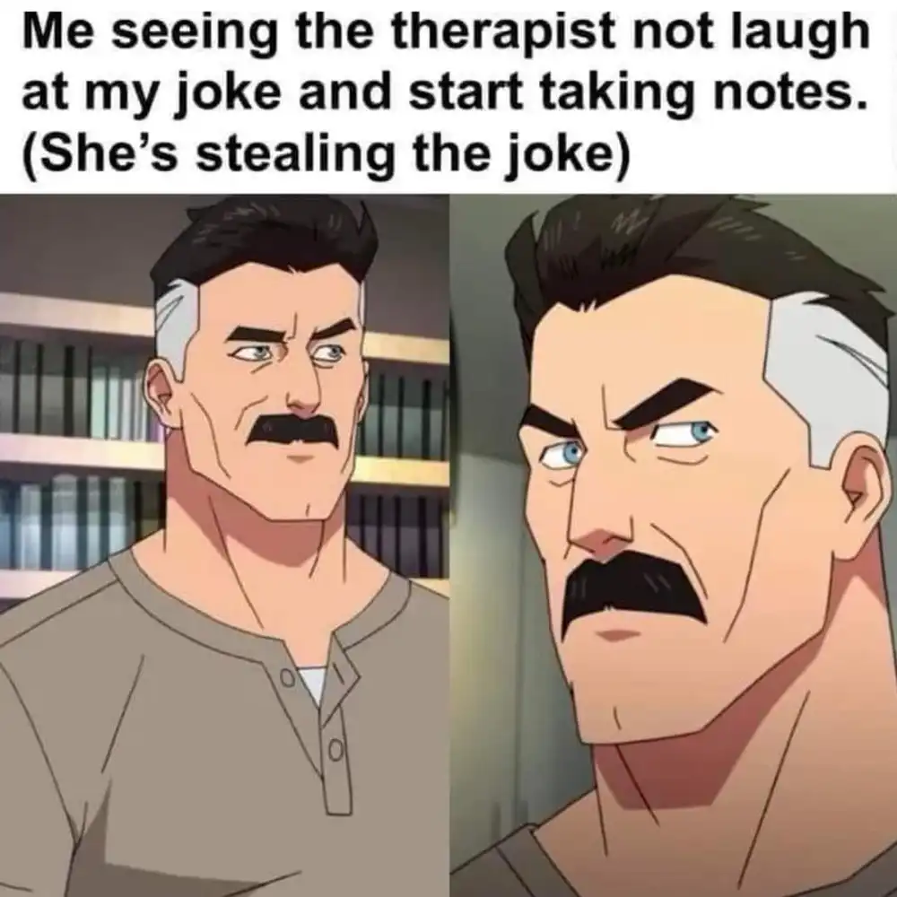 therapist steals joke