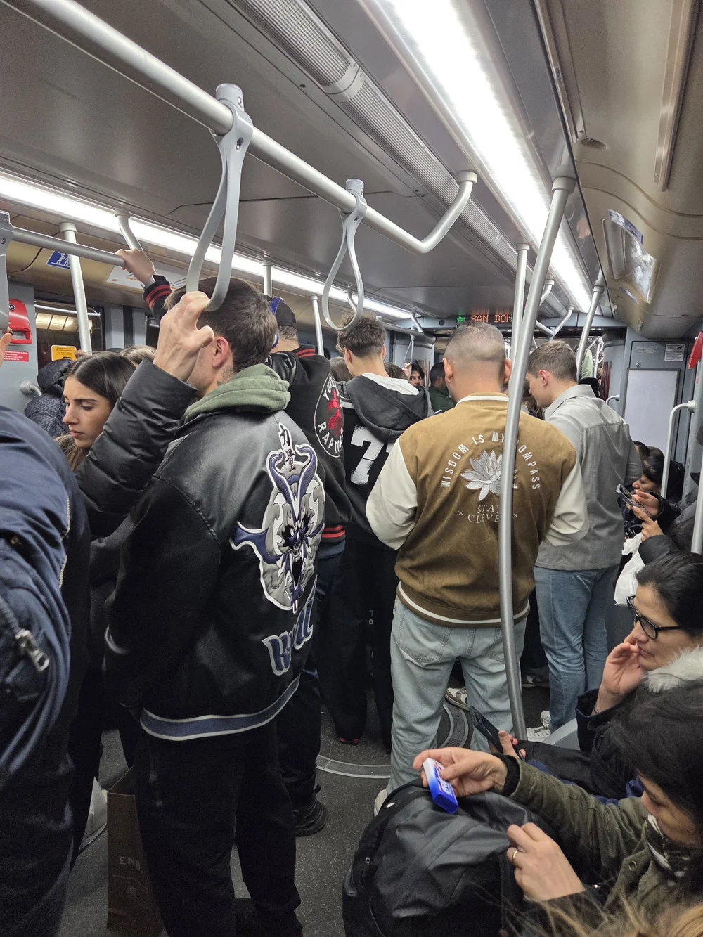 toronto raptors in the milan metro